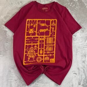 Dungeons & Dragons Loot Crate Exclusive Graphic T Shirt Red Fantasy Tee Size